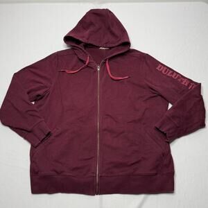 Duluth Trading Co Maroon Full Zip Hoodie Men’s Large
